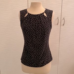Polka Dot Black Top